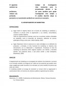 Departamento de marketing.