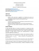 ELECTRÓNICA ANALÓGICA PRACTICA N° 1: DISEÑO DE FILTRO PASA BAJO