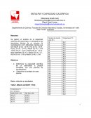 ENTALPIA Y CAPACIDAD CALORIFICA.