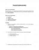 ¿Qué es un transformador?.