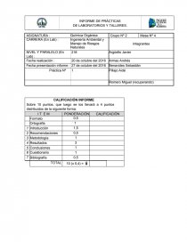 INFORME DE PRÁCTICAS DE LABORATORIOS Y TALLERES.. Página 1