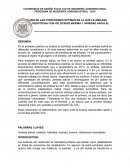 Analisis de las condiciones optimas en la que la amilasa salival reacciona con velocidad maxima y afinidad hacia el almidon