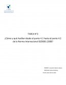 Cómo y qué auditar desde el punto 4.1 hasta el punto 4.2 de la Norma Internacional ISO9001:2008?