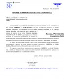 INFORME DE PREPARACION DEL CONTADOR PUBLICO.