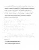 Análisis. Constante del calorímetro