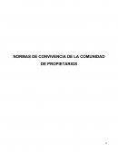 NORMAS DE CONVIVENCIA DE LA COMUNIDAD.