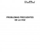 Problemas frecuentes de la voz.