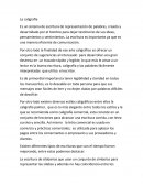 Ensayo de la caligrafia