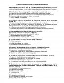 Examen de Gestión del alcance del Proyecto