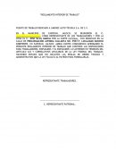 Reglamento interior del trabajo.