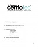 Tema de investigación: “Inteligencia de negocios”.