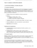 Tema 1. La empresa y la dirección de empresas