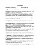 Glosario de ley juridica.