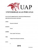 Trabajo Final de Educación Ambiental.