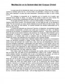 Meditación en la Solemnidad del Corpus Christi