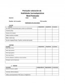 Protocolo valoración de Habilidades Socioadaptativas