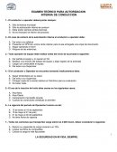 EXAMEN TEÓRICO PARA AUTORIZACION