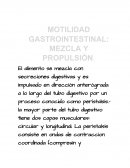MOTILIDAD GASTROINTESTINAL.