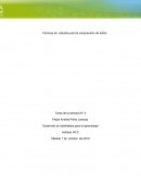 Técnicas de estudios para la comprensión de textos.