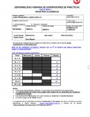 DISPONIBILIDAD HORARIA DE SUPERVISORES DE PRÁCTICAS