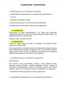 IMPORTANCIA DE LA FUNCIÓN DE PLANEACIÓN.
