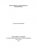 APORTACIONES DE LA PSICOLINGUISTICA Y SOCIOLINGUISTICA.