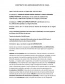 CONTRATO DE ARRENDAMIENTO DE CASA.