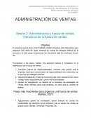Reporte de administracion y fuerza de ventas.