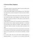 El servicio militar obligatorio.