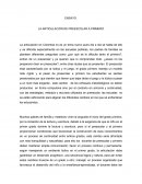 LA ARTICULACIÓN DE PREESCOLAR A PRIMERO.