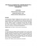 ANALISIS DE LAS VARIABLES DEL CONSUMO PRIVADO DE LA ECONOMIA PERUANA