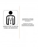 ENSAYO DE LA SALUD COMO UN DERECHO