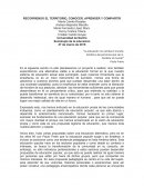 RECORRIENDO EL TERRITORIO, CONOCER, APRENDER Y COMPARTIR