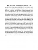 REDACCIÓN CUERPOS GEOMETRICOS.