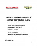 INVENTARIO SITUACIONAL DE LOS NEGOCIOS RURALES INCLUSIVOS - NRI