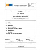 Procedimeinto de trabajo.