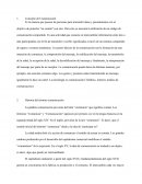 COMUNICACIÓN.Es la manera que poseen las personas para transmitir ideas y pensamientos con el objetivo de ponerlos "en común" con otro