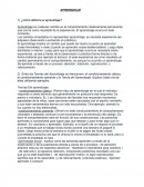 APRENDIZAJE 1) ¿Cómo definiría el aprendizaje?