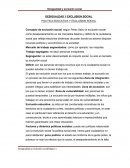 DESIGUALDAD Y EXCLUSION SOCIAL POLITICA EDUCATIVA Y EXCLUSION SOCIAL