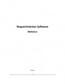Requerimientos Software Biblioteca