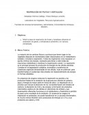 Intensidad respiratoria de vegetales.