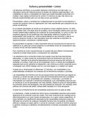 Resumen cultura y personalidad