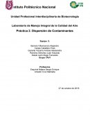 Dispersión de contaminantes