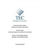 La violencia depende de los medios de comunicación.
