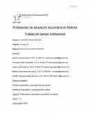 Trabajo de Campo Escuela Secundaria N132