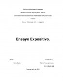 Ejecución o modelaje de un ensayo expositivo