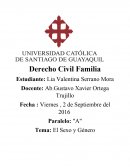 Derecho de Familia. El Sexo y Género
