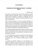 PROGRAMA DE INTERCAMBIO ESTUDIANTIL “PROGRAMA DELFIN”