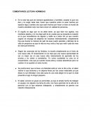 COMENTARIOS LECTURA HORMIGAS