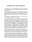 AUTOMEDICACION: ¿RIESGO O BENEFICIO?